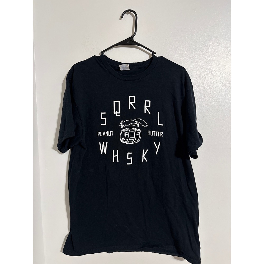 Port & Company Skrewball Peanut Butter Whiskey Graphic T-Shirt Black Mens Large